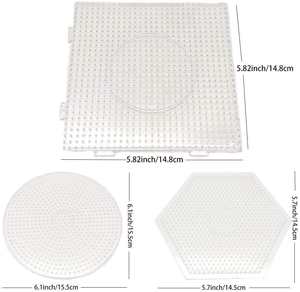 Planche à ongles en forme de cœur pour <span class=keywords><strong>perles</strong></span> Perler, <span class=keywords><strong>perles</strong></span> à fusionner, planche de conception transparente, planche à picots transparente pour <span class=keywords><strong>perles</strong></span> <span class=keywords><strong>Hama</strong></span> 5mm - Product Image 5