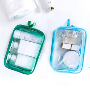 Travel <b>Make</b> Up Pouch Waterproof Transparent PVC Makeup Bag Plastic Zipper Cosmetic Bag Custom Printed Logo Cosmetics Makeup - Product Image 5