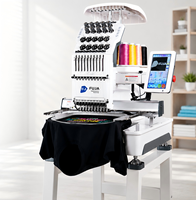 Machine à broder automatique à grande vitesse informatisée à 10 aiguilles, tête simple, usage domestique et commercial, pour chapeaux, casquettes, t-shirts, CE ISO