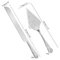 Couteau à gâteau de mariage, ustensile à gâteau en acier inoxydable de bonne qualité Set de service