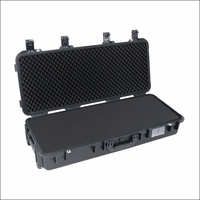 Valise rigide en plastique PP à prix réduit, étanche IP67, antichoc IK10, pour le rangement d'équipement de chasse en extérieur, avec roues et mousse.