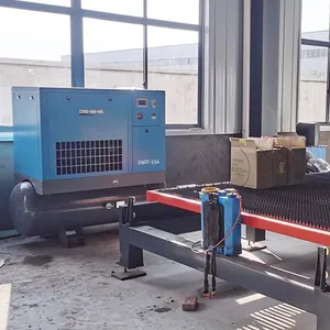 3-phase Air Cooling General Industry 500L AC Power Energy-saving Rotary Electric Industrial Portable Screw Air Compressor 16 Bar