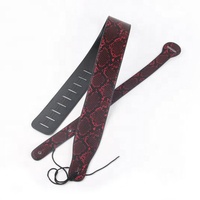 Pour guitare électrique acoustique Logo des clients OEM Fabrication directe d'usine Bracelet en cuir de serpent de haute qualité