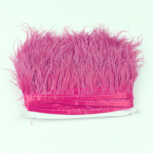 Nhà Máy Bán Hàng Trực Tiếp Cầu Vồng Màu Vàng Lông Lông 2-7Inch 1Ply Đà Điểu Lông <span class=keywords><strong>Fringe</strong></span> Trim Cho Váy - Product Image 4