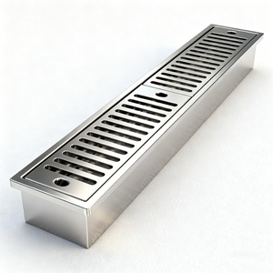 अनुकूलित स्टेनलेस स्टील चैनल वर्षा जल निकासी खाई 201/304 यू-जल निकासी खाई - Product Image 6