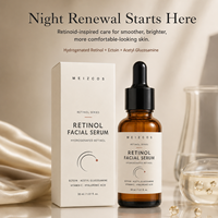 Sérum Visage au Rétinol OEM ODM, Ectoïne, Lissant Rides, Éclat Hydratant, Vitamine C, Soin Léger Quotidien, Sérum Renouvelant