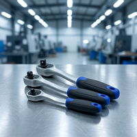 Outil à main Kts, outil de mécanicien automobile, clé à douille à cliquet multifonctionnelle en acier au chrome-vanadium, fonctionnement manuel, pour la réparation automobile