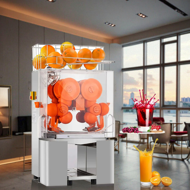Commercial Orange Juice Machine Automatic Electric Lemon Juicer Fresh Fruit Orange Juicer Squeezed Citrus Vending Machine