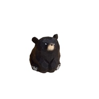 Fait à la main écologique en bois massif ours ornement créatif dessin animé Animal bureau Table décoration Couple cadeau pour la maison