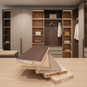 Factory Price Selling First-Class 4x8ft Poplar Malacca Core Melamine Wood Veneer Laminated Blockboard for Furniture <strong>Wardrobe</strong> - Product Image 4