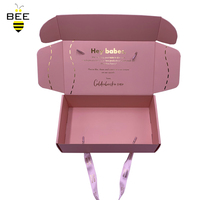 Boîtes en carton ondulé personnalisées avec fermeture éclair, pour l'expédition et l'emballage, avec logo personnalisé, pour cosmétiques et soins de la peau