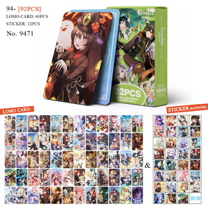 การ์ดอนิเมะลายปีศาจ 72 แบบ 92 ชิ้น/ถุง การ์ดเกมอนิเมะพิมพ์สีสองด้าน คอลเลคชั่นมังงะการ์ดโลโม่สำหรับเด็ก - Product Image 4