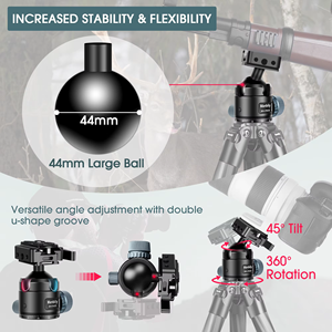 Trípode de Fibra de Carbono, Soporte para Disparar, Compatible con Adaptador de Abrazadera para Montaje Picatinny, para Caza - Product Image 6