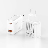 Chargeur USB Type C multifonctionnel en gros avec prise EU/US, PD, QC 3.0, 25W, 20W, double port USB, sortie 5V/3A, chargeur rapide pour téléphone portable