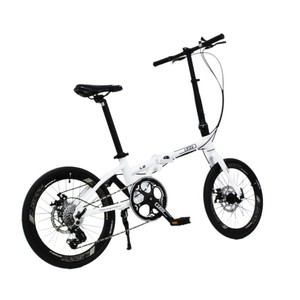 Vélo pliant L6, cadre en alliage d'aluminium de 20 pouces, frein à disque, changement de vitesse, vélo de banlieue pour adultes - Product Image 5