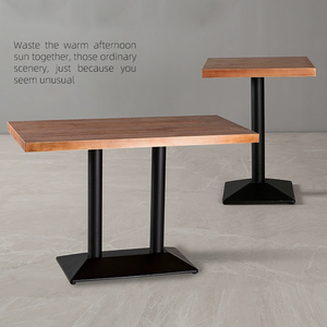 Tavolo e sedia rettangolare in metallo stile rurale Vintage industriale nuovo Design per caffè e mobili da ristorante - Product Image 5