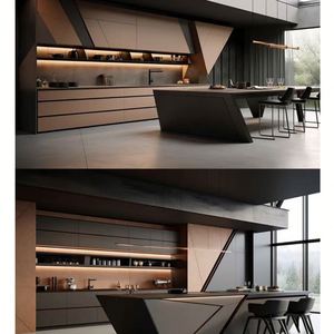 Armarios de cocina personalizados de alta calidad de lujo Organización práctica para interiores Juegos de cocina para el hogar - Product Image 5