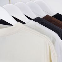 T-shirt Homme Blanc Vierge 260 GSM, Personnalisable par Impression et Broderie, en Coton Lourd Oversize