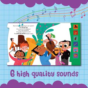 Alta qualità 6-Button Audio Book <span class=keywords><strong>per</strong></span> bambini musica classica tavola del suono perfetta rilegatura cartone Offset copertina rigida di carta - Product Image 3