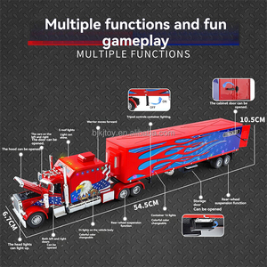 Modèle de <span class=keywords><strong>camion</strong></span> à rétrofriction <span class=keywords><strong>1</strong></span>:<span class=keywords><strong>24</strong></span>, <span class=keywords><strong>camion</strong></span> lourd américain Peterbilt 389, en métal, plastique et alliage, jouet écologique avec son et lumière - Product Image 3