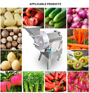 Macchina <span class=keywords><strong>Tagliaverdure</strong></span> Commerciale a Prezzo di Fabbrica Affettatrice Tritatutto Taglia Patatine Fritte e Frutta Sminuzzatrice per Insalata - Product Image 6