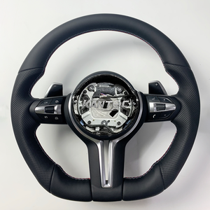 Volante Deportivo Personalizado de Cuero Negro Clásico para BMW F11 2016 <span class=keywords><strong>525D</strong></span> F32 2016 F10 F30 - Product Image 2
