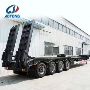 2/3/4 एक्सल 50/60/80/100 टन कम बिस्तर वाले लोबी लोबेडर ड्रॉप डेक भारी ड्यूटी डोली सेमी ट्रक ट्रेलर - Product Image 1