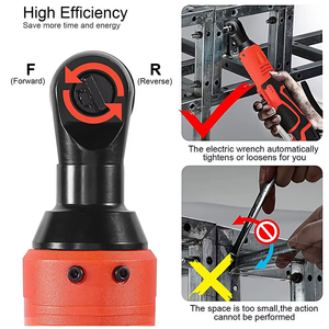 Professional <b>Wrench</b> Ratchet 18V Rechargeable Battery Cordless Ratchet <b>Wrench</b> for Auto Mechanic Ratchet - Product Image 2