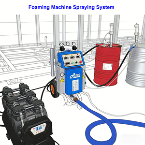 <span class=keywords><strong>Machine</strong></span> de pulvérisation d'isolation en polyuréthane haute pression, pistolet de pulvérisation à deux composants, équipement de <span class=keywords><strong>mousse</strong></span> de polyuréthane polyol / isocyanate - Product Image 4