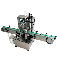 Remplisseuse de liquides entièrement automatique à double tête de levage servo Zhongjie pour boissons, eau, huile comestible, bouteilles en plastique/verre