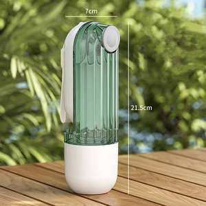 2 में 1 मल्टीफंक्शन 280 मिलीलीटर + 120 मिली कुत्ते की बोतल लीक प्रमाण पोर्टेबल पालतू जानवर यात्रा 2in1 कुत्ते पानी की बोतल - Product Image 3