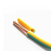 Cable Geritel 450/750V, unipolar, con conductor de cobre, aislamiento de PVC, verde/amarillo, cable de tierra para calefacción, 16mm-95mm H07V-U