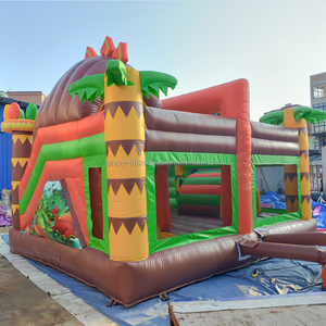 डिनो पार्क बच्चों पार्टी inflatable जम्पर स्लाइड, डायनासोर महल उछालभरी घर, बिक्री के लिए वाणिज्यिक कूदते महल - Product Image 4