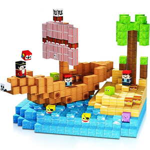 300 piezas 2,5 cm 2,0 cm Custom <span class=keywords><strong>Mine</strong></span> World bloques de construcción magnéticos juego de cubos magnéticos juguetes con imán fuerte - Product Image 4