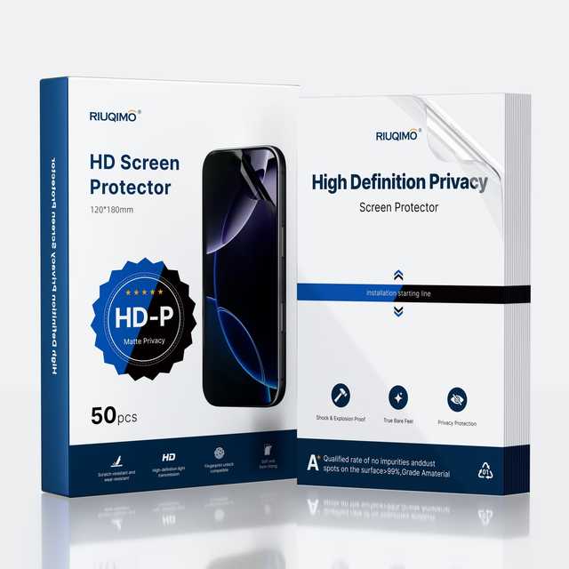 RIUQIMO Privacy Hydrogel Film Cutting Machine Mobile Phone Screen Protector Anti-spy Matte Screen Protector Privacy Film
