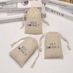 Custom <b>Drawstring</b> Muslin Cotton Gifts Tea Clothing <b>Pouches</b> Cotton Muslin <b>Drawstring</b> Bags - Product Image 3