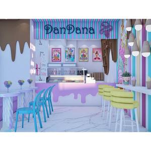 Design Moderno per Interni di <span class=keywords><strong>Gelateria</strong></span>, Bancone Espositivo per Negozio di Yogurt e Gelato Soft - Product Image 4
