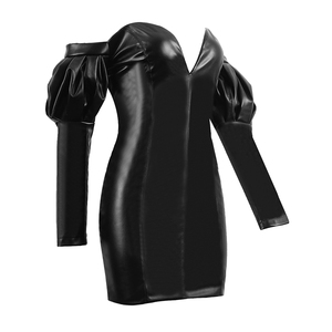 A2782 Ingrosso 2024 Nuovo Abito <span class=keywords><strong>da</strong></span> <span class=keywords><strong>Sera</strong></span> Mini in Ecopelle Sexy ed Elegante, Stile Celebrità per Red Carpet - Product Image 4