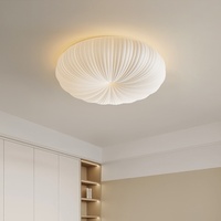 Plafonnier moderne de style crème simple pour chambre principale salle à manger étude citrouille chambre d'enfants lustre en acrylique