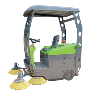 Balayeuse industrielle DM-1800 de machine de nettoyage de sol d'entrepôt de balayeuse de route électrique