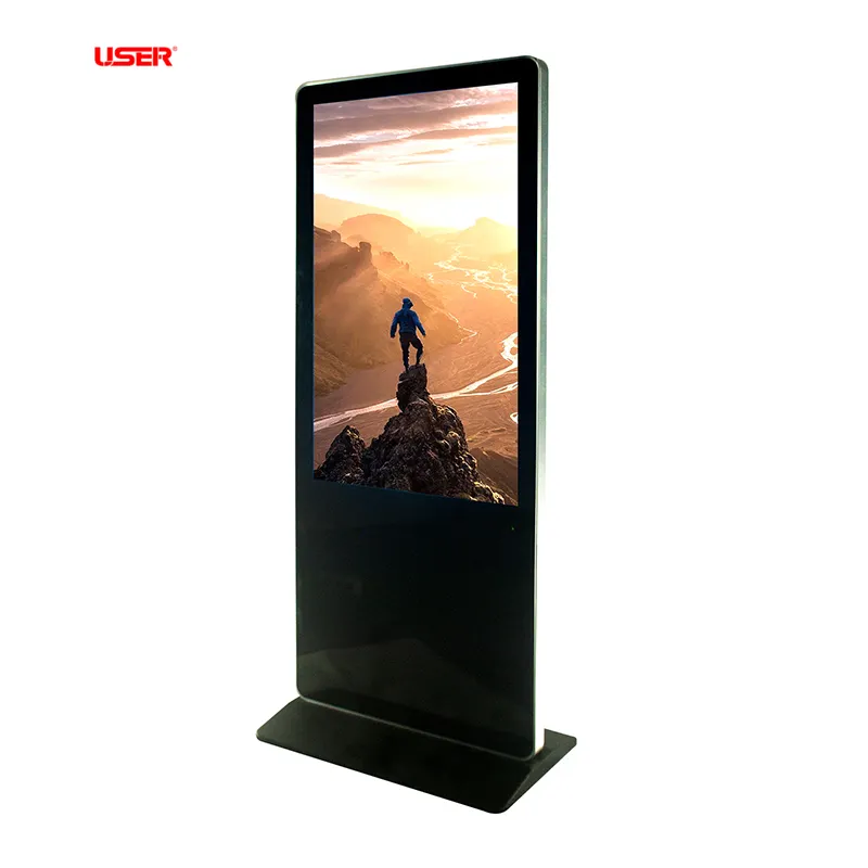 42 inch 55 inch indoor floor stand advertising lcd display with Wifi 3G