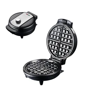 1000W Breakfast Machine Electric Stainless Steel Waffle Maker With Fixed Non-stick Coating Plate