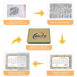 520Pcs M3-M8 S304 Thép Không Gỉ Allen Hình Lục Giác Ổ Cắm Cap Hex Vít Bolt <span class=keywords><strong>Nut</strong></span> Máy Giặt Set Kit - Product Image 4