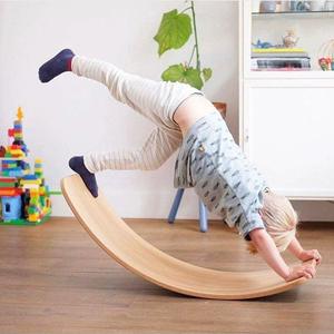 Planche d'équilibre en bois Montessori pour enfants et adultes, entraînement sensoriel, yoga, fitness, <span class=keywords><strong>jouet</strong></span> pour la maison et la salle de jeux - Product Image 4