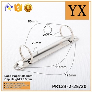 O Nhẫn giấy thư mục kim loại vòng chất kết dính phụ kiện tập tin Fastener youxin PR123-2-25/20 - Product Image 2