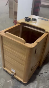 ホットセール ポータブル モダン ハーフボディスチーム 室内サウナ ニュージーランドパイン/カナダヘムロック材 無垢材 - Product Image 6