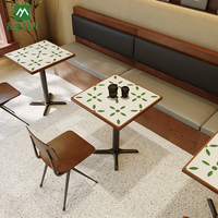 Meubles de restaurant et de café modernes, écologiques, non pliables, de style commercial et industriel, tables à manger, chaises, ensembles de canapés, banquettes en bois