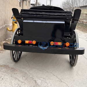 Calèche de mariage style chariot de chevaux pour visites de parcs, à vendre, véhicule à 4 roues, chariot rétro - Product Image 6