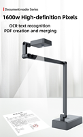 Scanner professionnel 4K A3 A4, scanner de documents portable haute vitesse avec lumière naturelle, conversion de nombreux formats de fichiers PDF