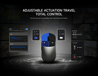 RAWM Leviathan V4 GT Mouse Gaming Nirkabel PAW3950 Dual 8K Polling 54g Mouse Esports Simetris untuk Gamer Kompetitif FPS